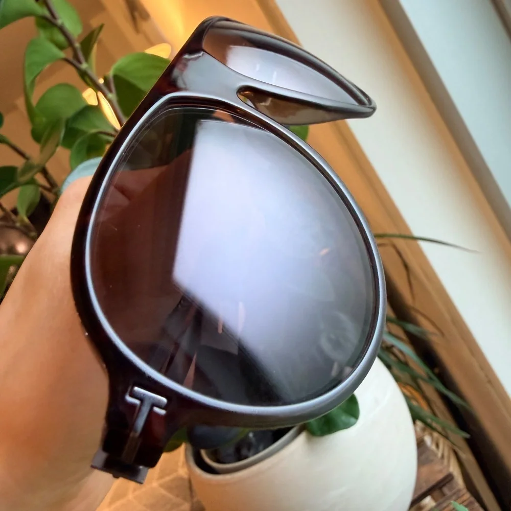 Tom Ford Oscar TF881 56C Tortoise Grey Retro Sunglasses Frame 60-14-140 - Picture 6 of 15